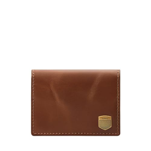 Fossil Men's Hayes Card Case Bifold, Hellbraun, 10.16 cm L x 1.27 cm W x 7.62 cm H von FOSSIL