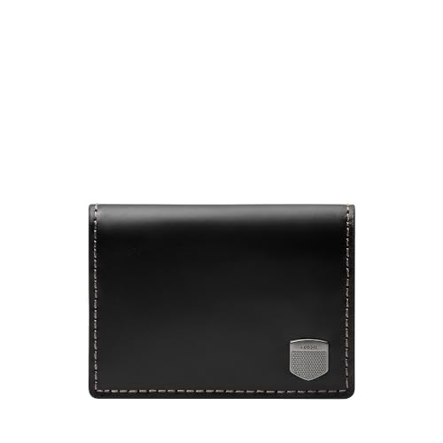 Fossil Men's Hayes Card Case Bifold, Mattes Schwarz, 10.16 cm L x 1.27 cm W x 7.62 cm H von FOSSIL