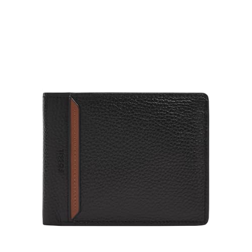 Fossil Men's Huntington Bi-Fold Wallet, Black von FOSSIL