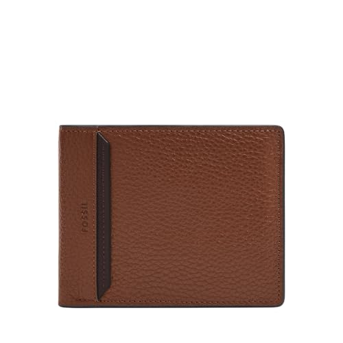 Fossil Men's Huntington Bi-Fold Wallet, Brown von FOSSIL