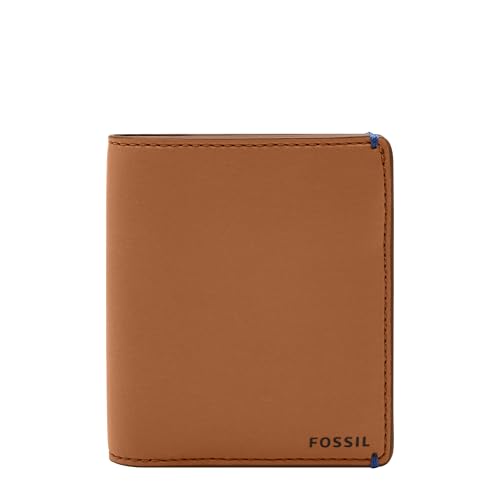 Fossil Geldbörse für Männer Joshua, Veganer Kaktus Bifold Tan L 8,9cm, B 1,3cm, H 10,2cm ML4478231 von Fossil