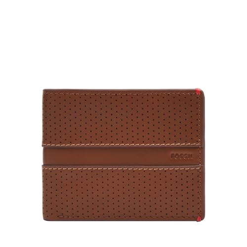 Fossil Men's Sport Tourer Bi-Fold Wallet, Brownie, 11.1cm L × 1.91cm W × 8.89cm H von FOSSIL