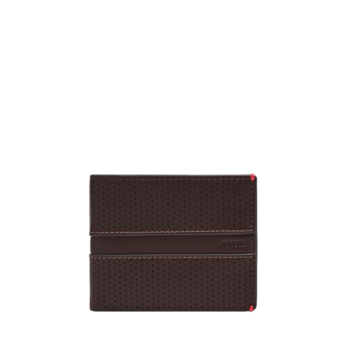 Fossil Men's Sport Tourer Bi-Fold Wallet, Dunkle Schokolade, 11.1cm L × 12.7cm W × 1.27cm H von FOSSIL