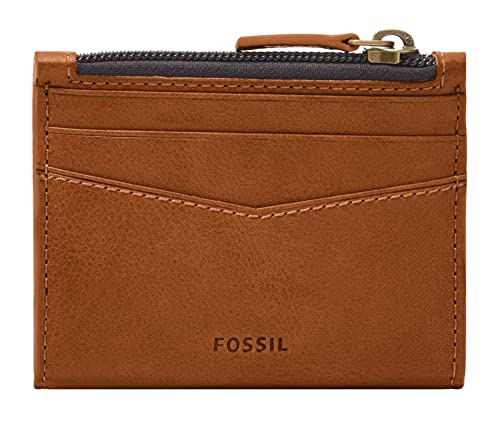 Fossil Brieftasche für Herren – Kartenmäppchen Andrew Reißverschluss Eco-Leder, Ml4394216 – 10,2 cm L x 0,6 cm B x 7,6 cm H von Fossil