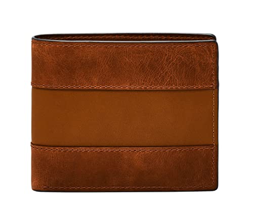 Fossil Geldbörse für Herren Everett, Leder Bifold Medium braun 11,5 cm L x 2,5 cm B x 9,6 cm H ML4400210 von Fossil