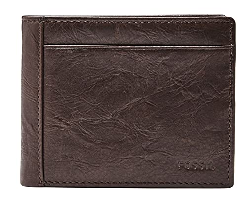 Fossil Geldbörse für Herren Neel, Leder Bifold braun 11,43 cm L x 1,9 cm B x 8,89 cm H ML3899200 von Fossil