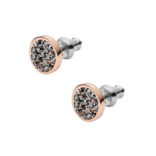 Fossil Ohrringe Für Frauen, 8mm Rose Gold Messing Ohrringe, JOA00530791 von Fossil