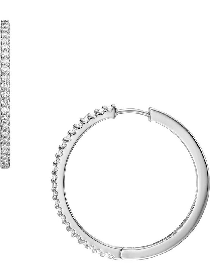 Fossil Paar Creolen Fossil Damen-Creolen Metall Glasstein (Paar), ELLIS von Fossil