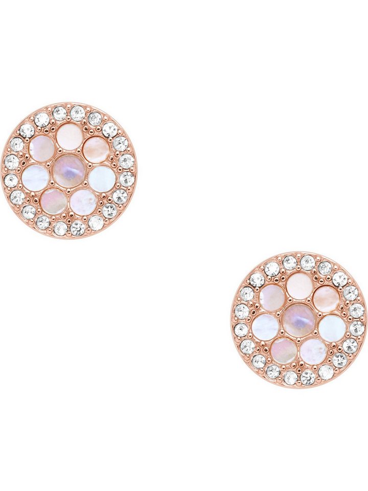 Fossil Paar Ohrstecker Fossil Damen-Ohrstecker Edelstahl Perlmutt von Fossil