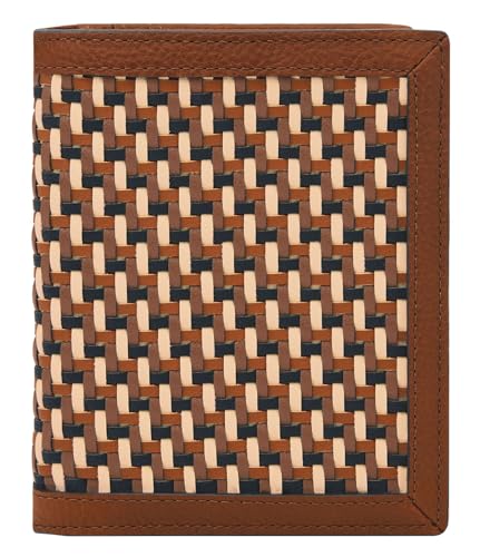 Fossil Portemonnaie aus Leder oder Polyester für Damen Braun und Weiß 11.43 cm L x 0.51 cm B x 13.97 cm H von Fossil