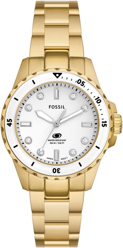 Fossil Quarzuhr FOSSIL BLUE DIVE LADIES, Armbanduhr, Damenuhr, analog von Fossil