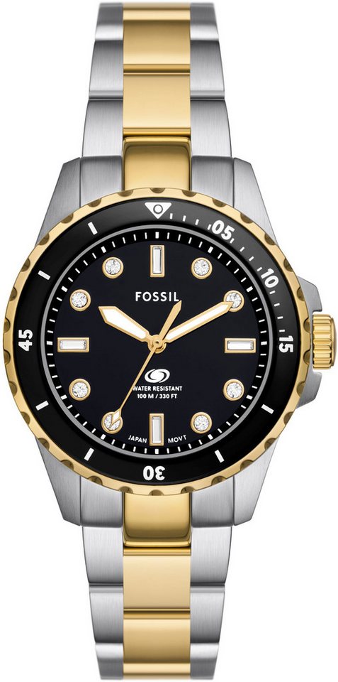 Fossil Quarzuhr FOSSIL BLUE DIVE LADIES, Armbanduhr, Damenuhr, analog von Fossil