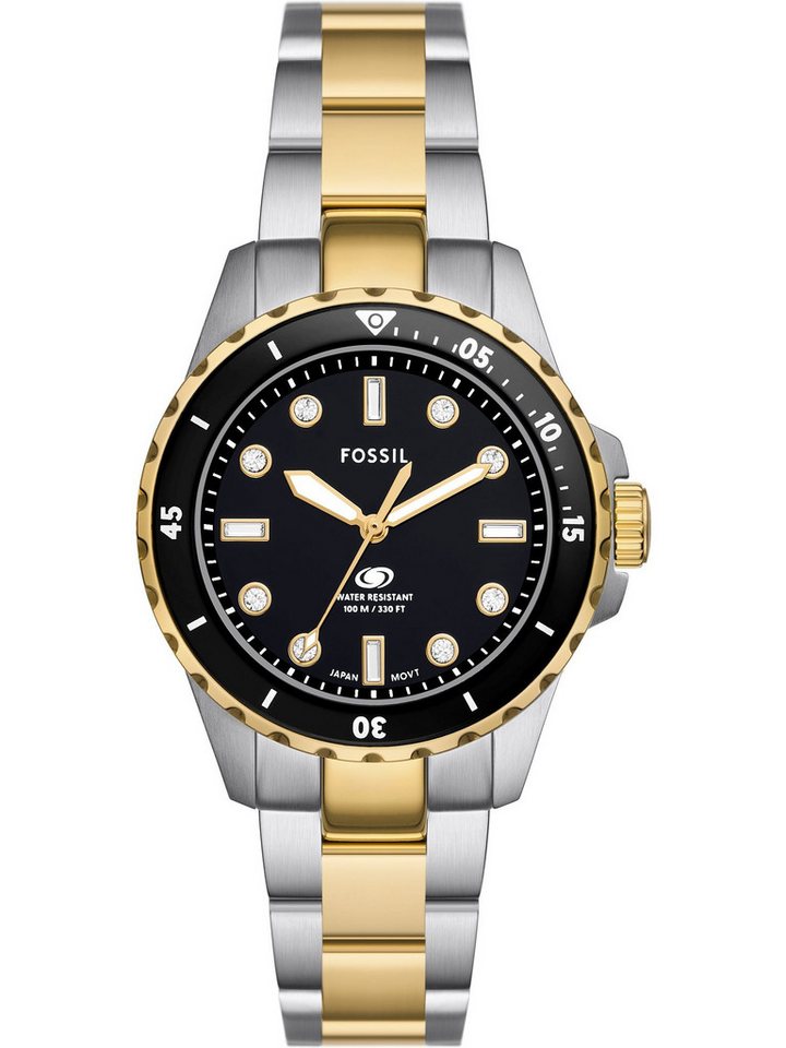 Fossil Quarzuhr Fossil Damen-Uhren Analog Quarz von Fossil