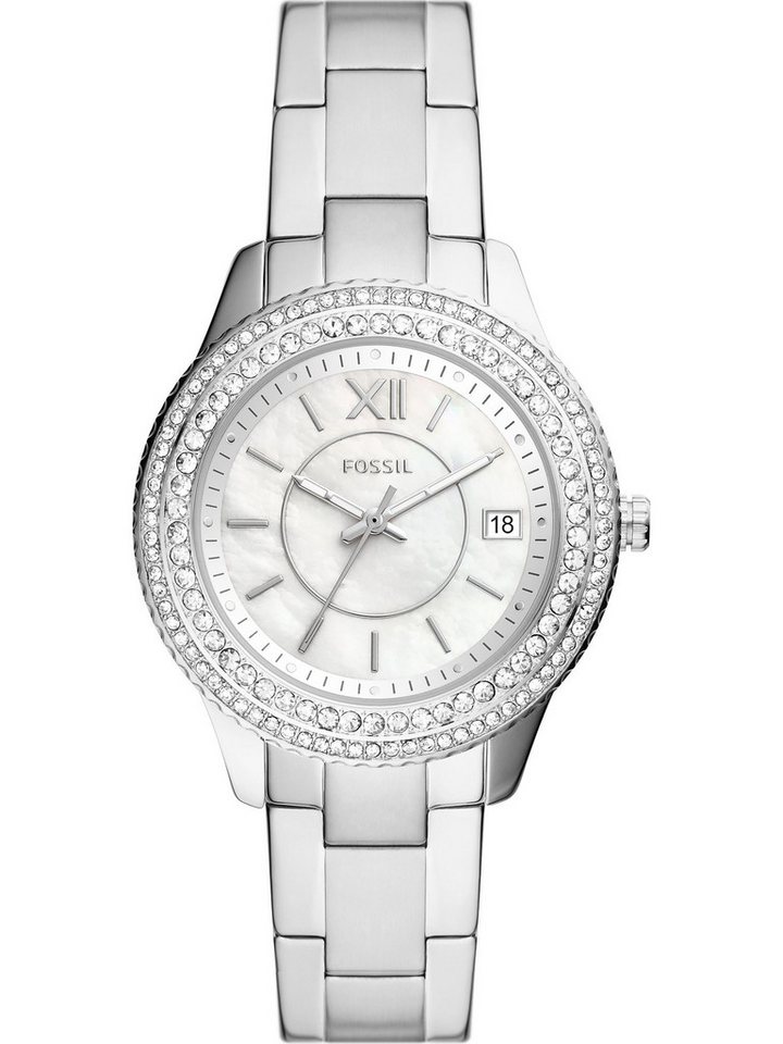 Fossil Quarzuhr Fossil Damen-Uhren Analog Quarz von Fossil