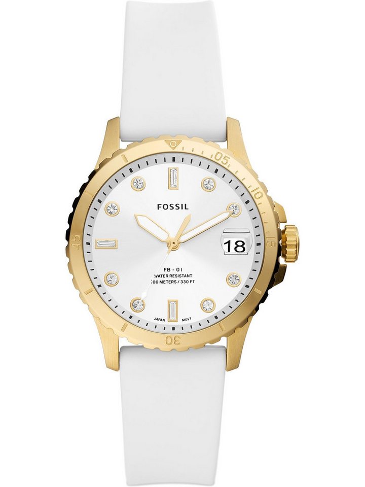 Fossil Quarzuhr Fossil Damen-Uhren Analog Quarz von Fossil