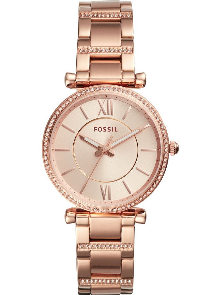 Fossil Quarzuhr Fossil Damen-Uhren Analog Quarz von Fossil