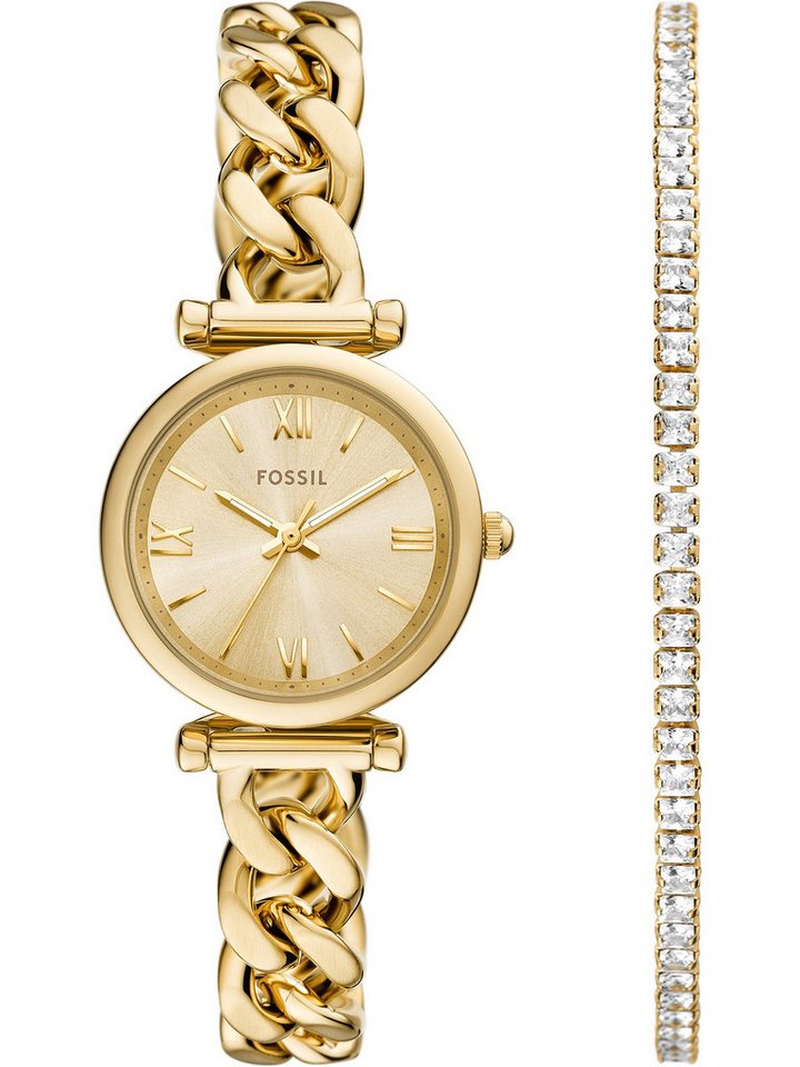 Fossil Quarzuhr Fossil Damen-Uhren-Sets Analog Quarz von Fossil