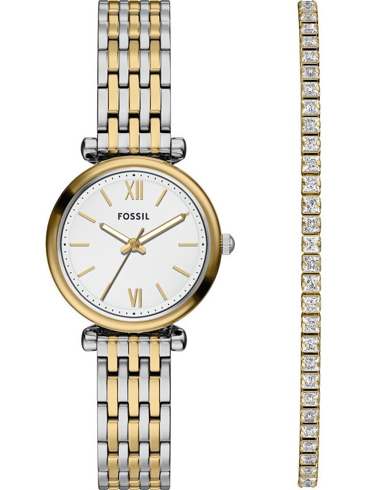 Fossil Quarzuhr Fossil Damen-Uhren-Sets Analog Quarz von Fossil