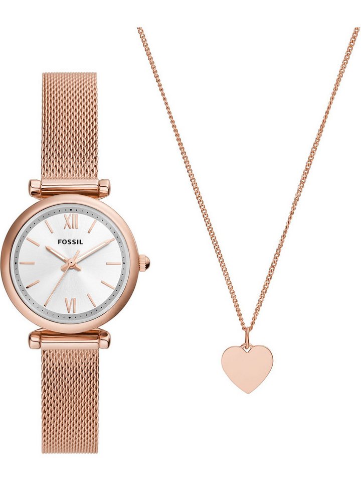 Fossil Quarzuhr Fossil Damen-Uhren-Sets Analog Quarz von Fossil