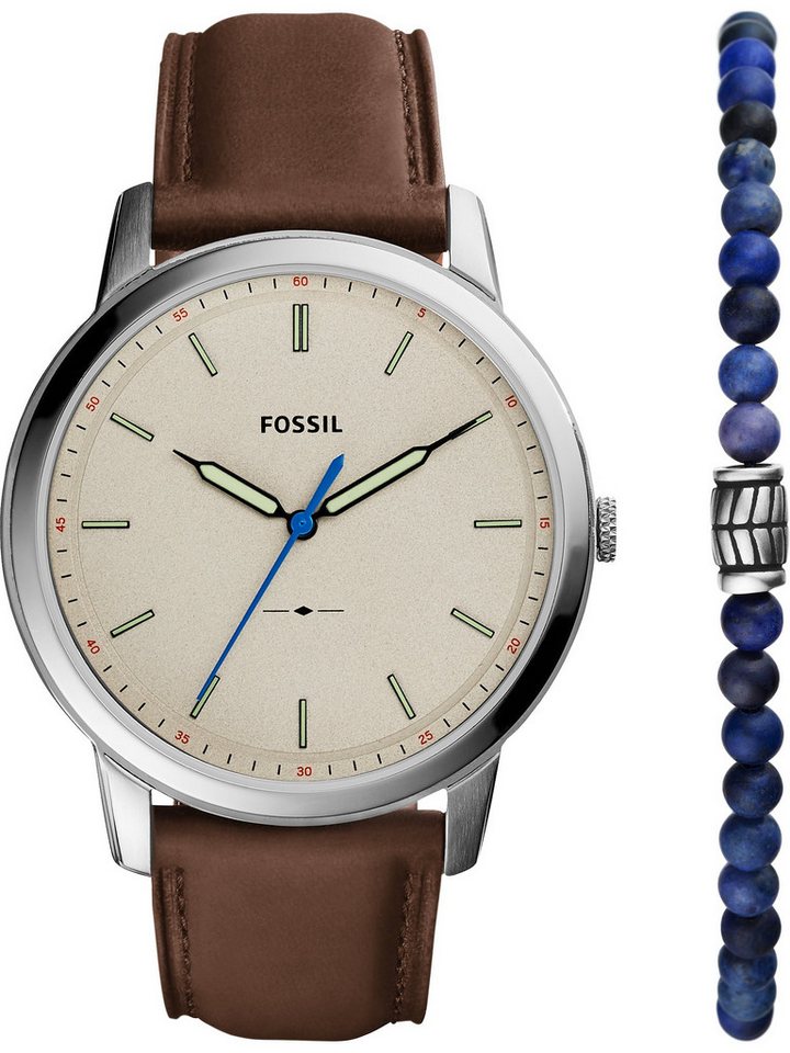 Fossil Quarzuhr Fossil Herren-Uhren-Sets Analog Quarz von Fossil