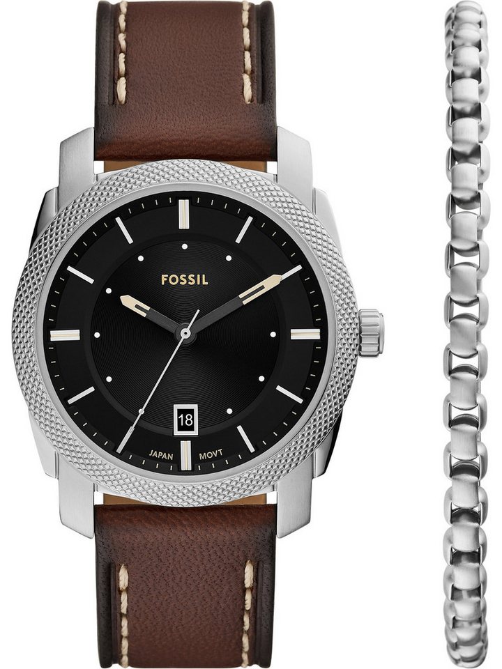 Fossil Quarzuhr Fossil Herren-Uhren-Sets Analog Quarz von Fossil