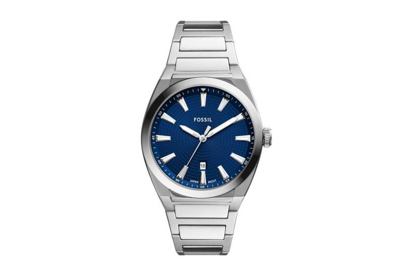 Fossil Quarzuhr Herren-Uhr Everett Blau Analog Quarz Edelstahl-Armband FS5822 Fossil Quarzuhr Herren-Uhr Everett Blau Analog Quarz Edelstahl-Armband FS5822 von Fossil