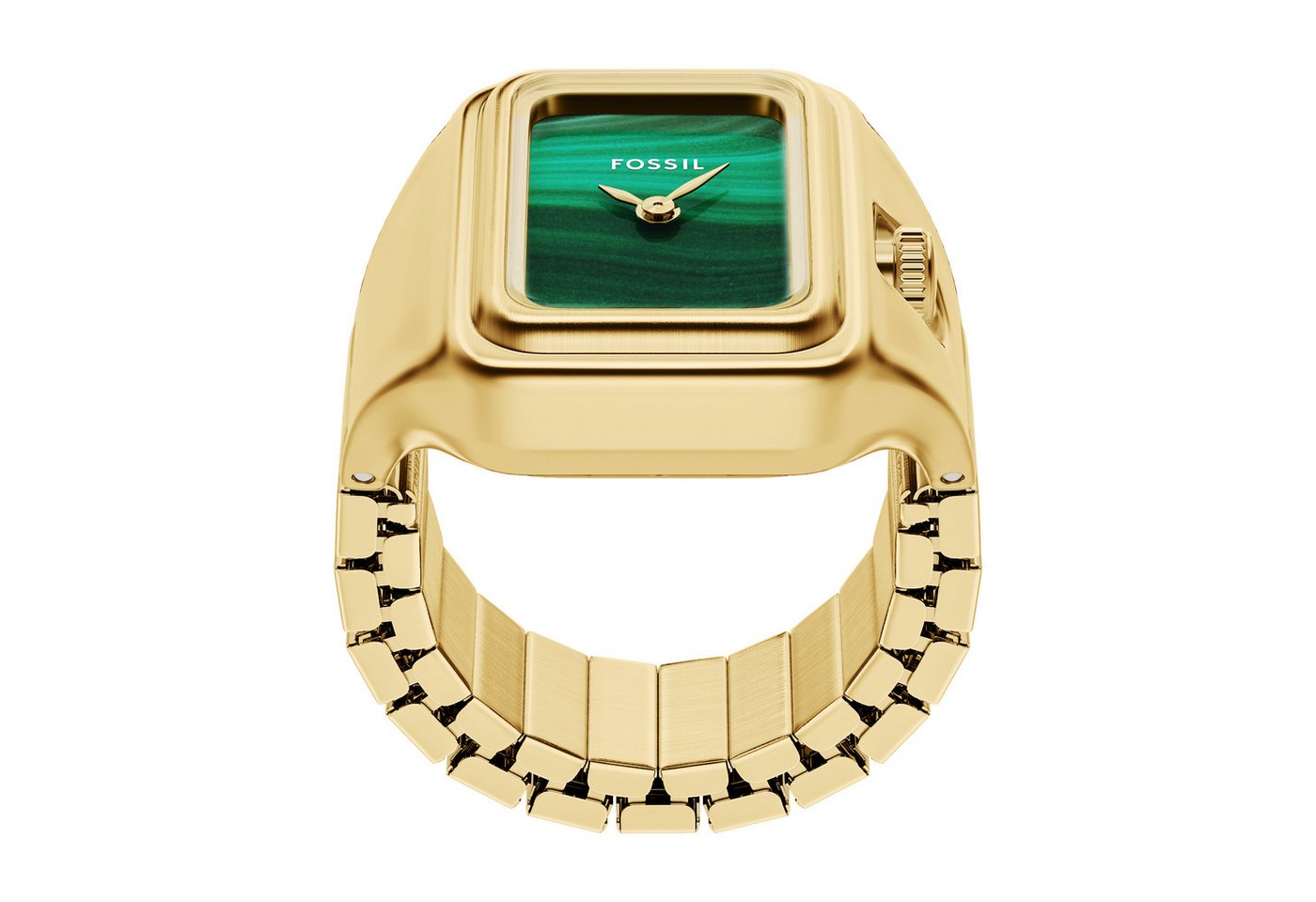 Fossil Quarzuhr RAQUEL WATCH RING ES5448, Armbanduhr, Damenuhr, Edelstahlarmband, analog von Fossil