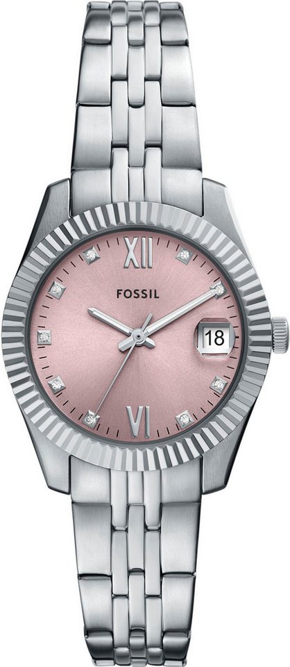 Fossil Quarzuhr SCARLETTE MINI ES5403, Armbanduhr, Damenuhr, Edelstahlarmband, analog, Tag, Glassteine Fossil Quarzuhr SCARLETTE MINI ES5403, Armbanduhr, Damenuhr, Edelstahlarmband, analog, Tag, Glassteine von Fossil