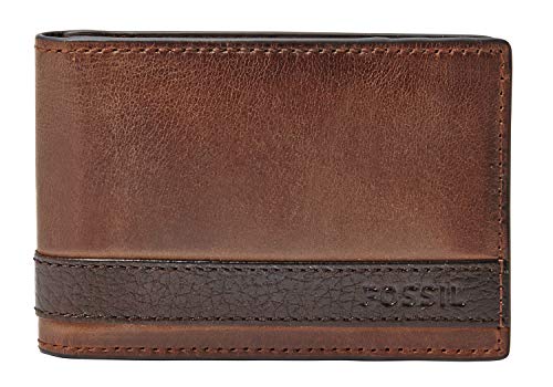 Fossil Herren Front Pkt Bifold Geldklammern, Quinn Brown, Einheitsgröße EU von Fossil