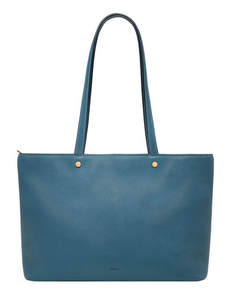 Fossil Schultertasche Top Zip Tote, aus echtem Rindsleder von Fossil