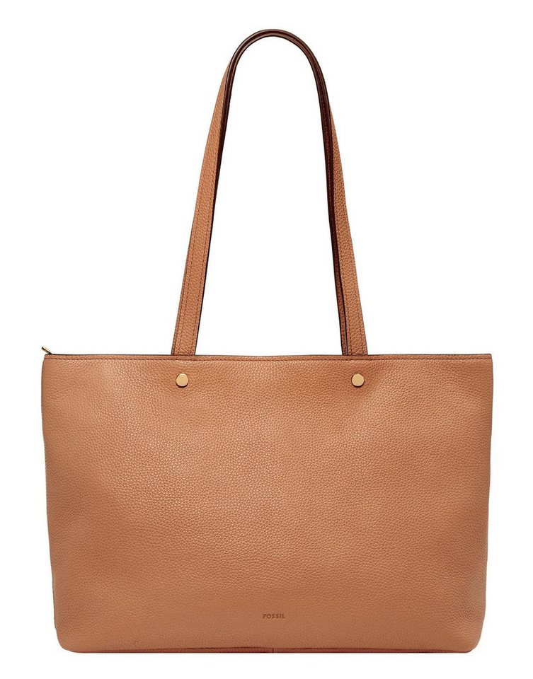 Fossil Schultertasche Top Zip Tote, aus echtem Rindsleder von Fossil