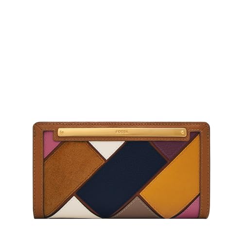 Fossil Slim Bifold Liza für Damen LiteHide-Patchworkleder, SL10039194 von Fossil