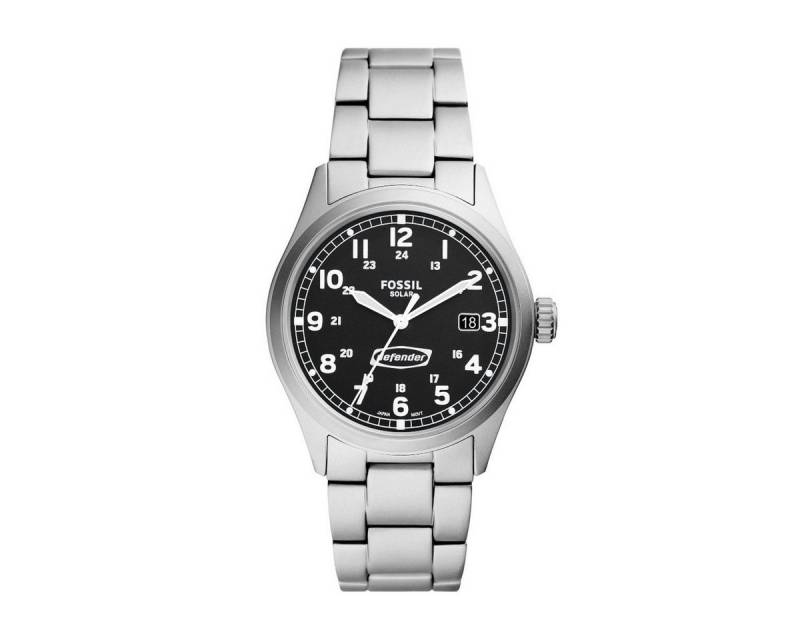 Fossil Solaruhr FS5973 Herren-Uhr Defender Analog Solarwerk Edelstahl-Band Ø 40 mm von Fossil