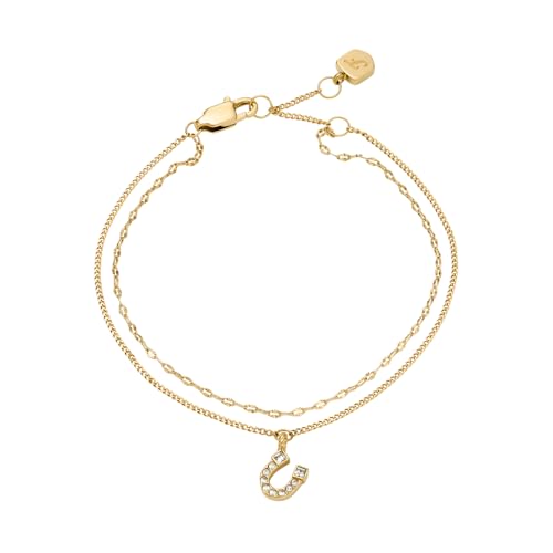 Fossil Sutton Damen Gold-Ton Messing Armband, JF04907710 Fossil Sutton Damen Gold-Ton Messing Armband, JF04907710 von Fossil