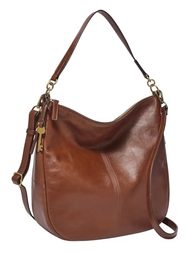 Fossil Tasche für Frauen Jolie, Eco Leder/Polyurethan Trim Hobo braun 30,48 cm L x 12,7 cm B x 33,02 cm H ZB1434200 von Fossil