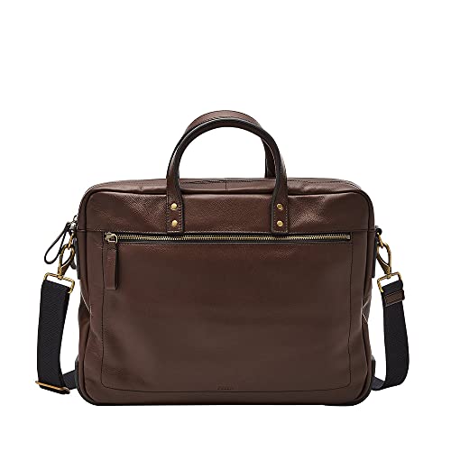 Fossil Tasche für Herren, Haskell Eco Leder Double Zip Arbeitstasche, MBG9342206 – 40,64 cm L x 7,62 B x 30,48 H von Fossil