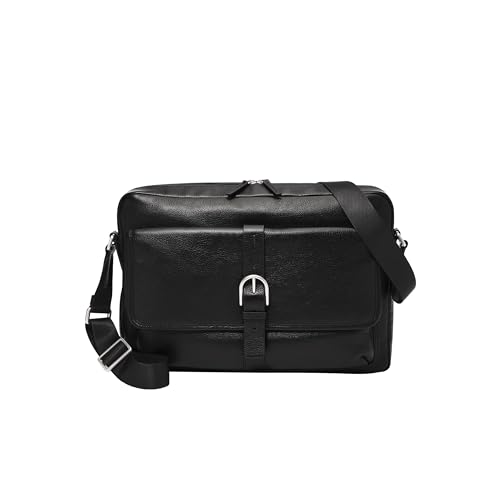 Fossil Tasche für Herren Camden Eco Leder Messenger, MBG9602001 – 39,4 cm L x 6,4 cm B x 26,7 cm H von Fossil