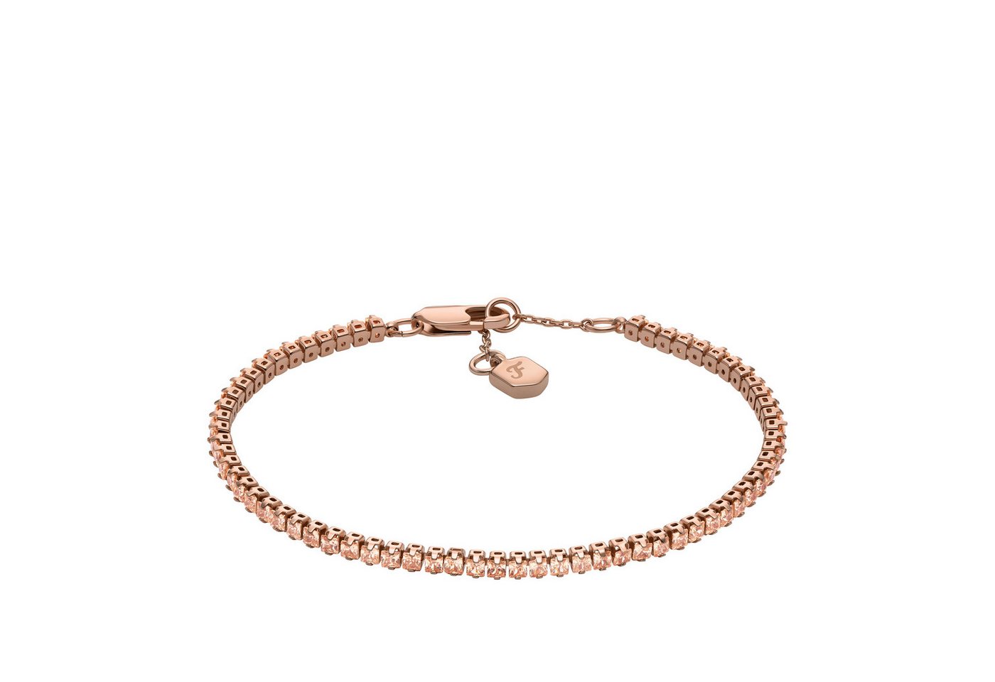 Fossil Tennisarmband Schmuck Geschenk Metall Armschmuck ELLIS, mit Zirkonia (synth) von Fossil
