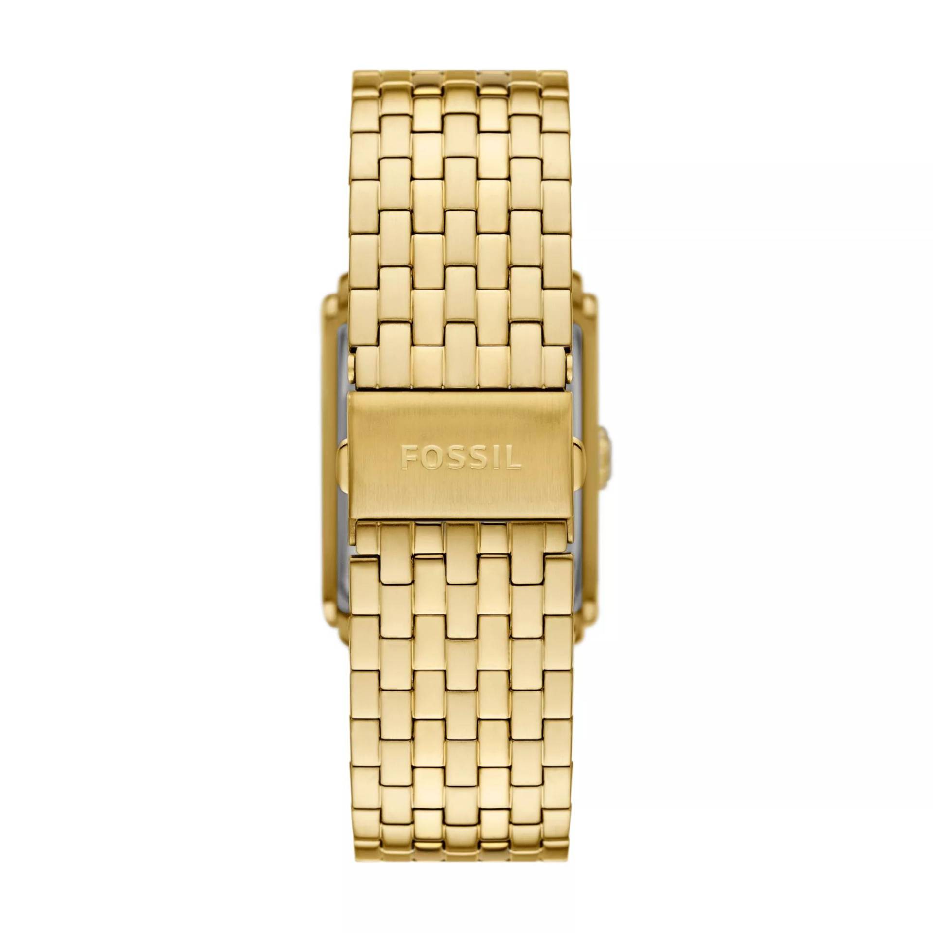 Fossil Uhren - Carraway Three-Hand Stainless Steel Watch - Gr. unisize - in Gold - für Damen von Fossil