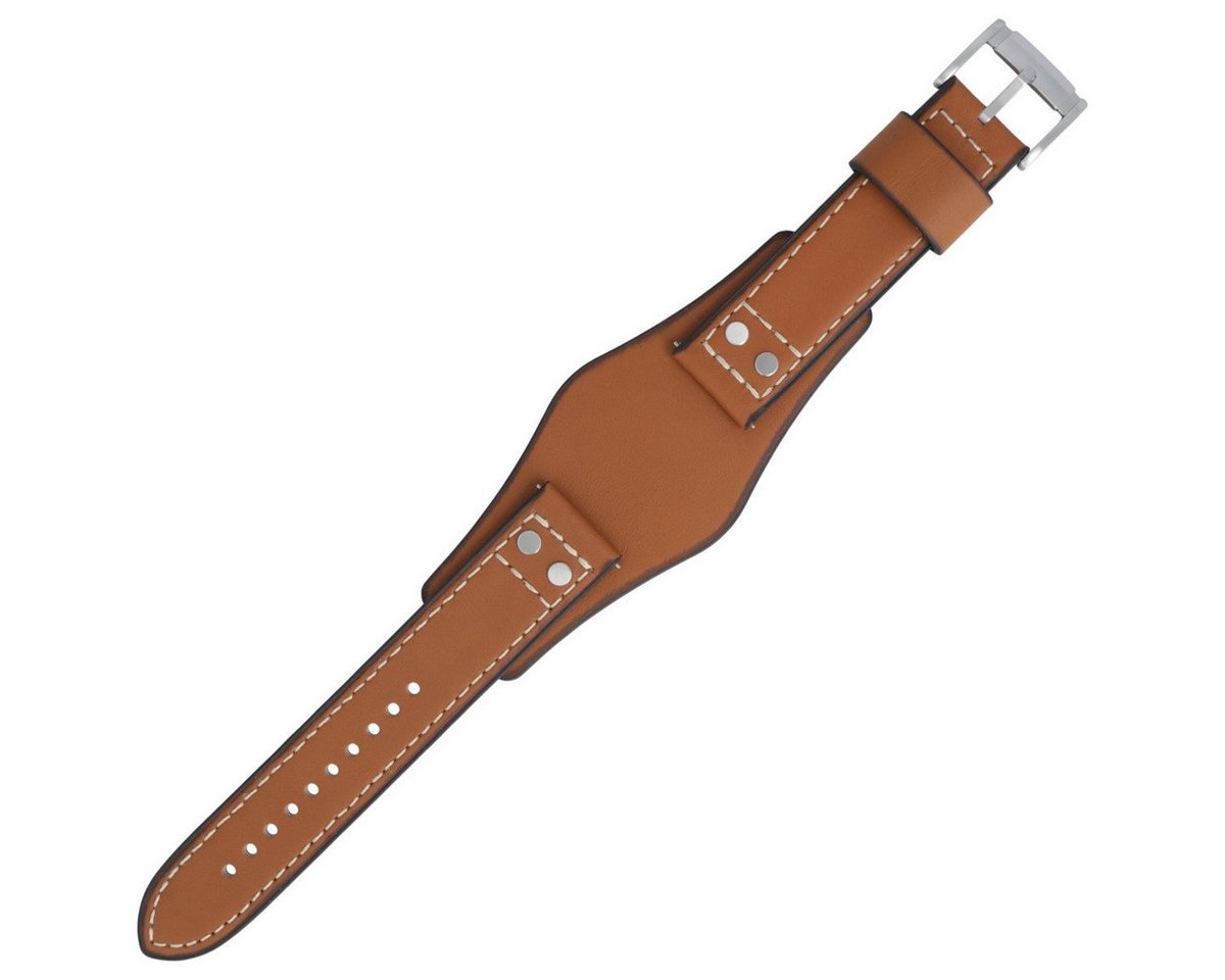 Fossil Uhrenarmband 22mm Leder Braun CH-2986 LB-CH2986 von Fossil
