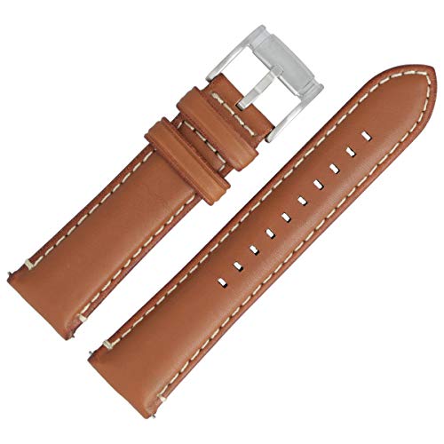 Fossil Uhrenarmband 22mm Leder Braun Glatt - FS-5060 | LB-FS5060 von Fossil