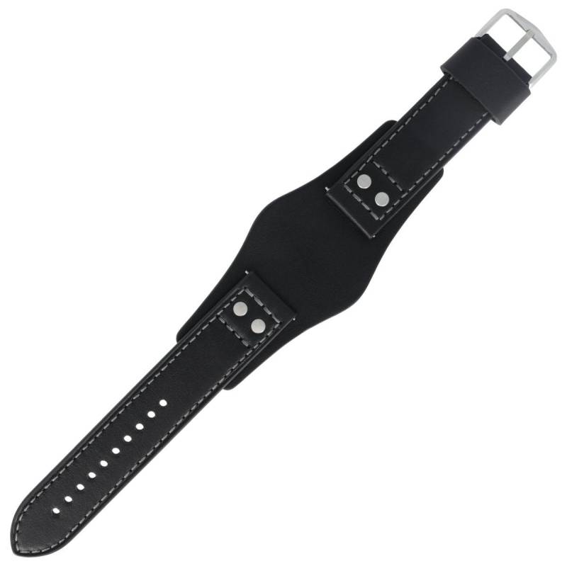 Fossil Uhrenarmband 22mm Leder Schwarz CH-2564 LB-CH2564 von Fossil