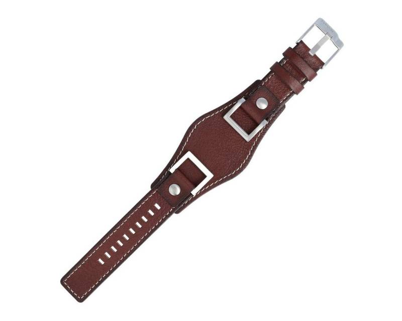 Fossil Uhrenarmband 24mm Leder Braun JR-1157 LB-JR1157 von Fossil