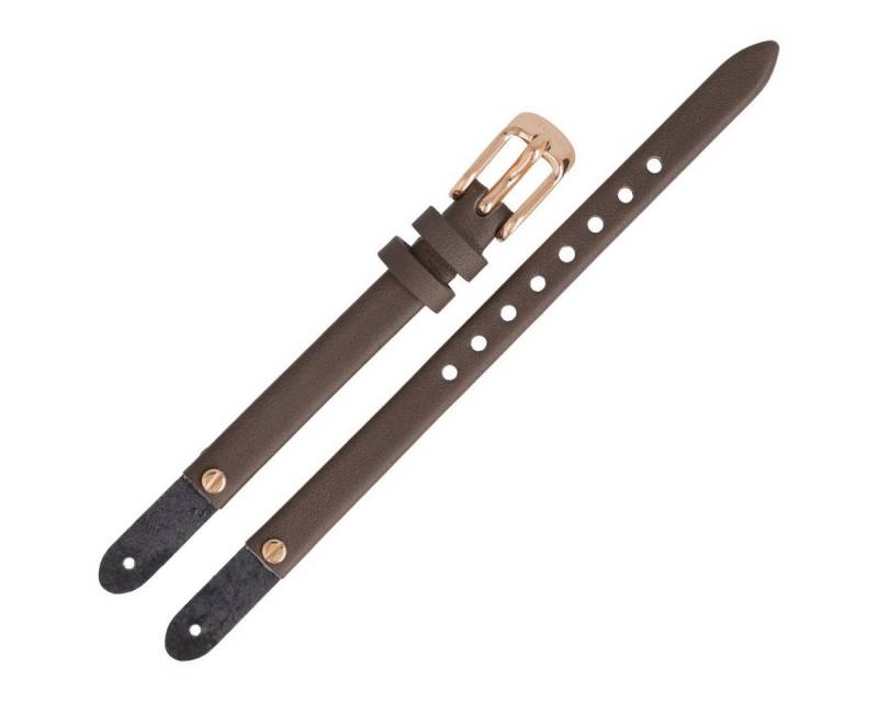 Fossil Uhrenarmband 8mm Leder Braun ES-3862 LB-ES3862 von Fossil