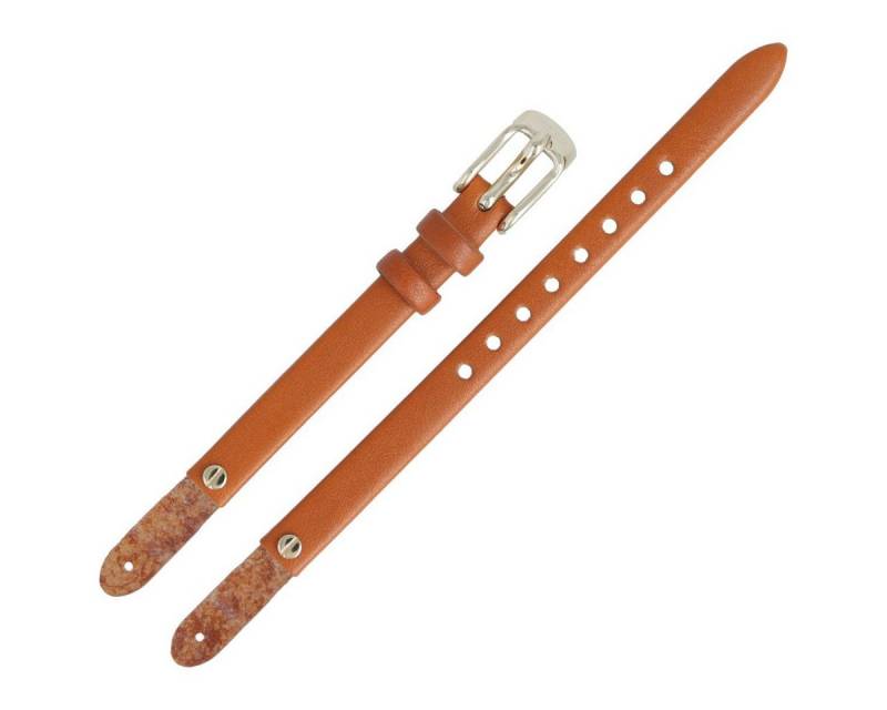 Fossil Uhrenarmband 8mm Leder Braun ES-4000 LB-ES4000 von Fossil