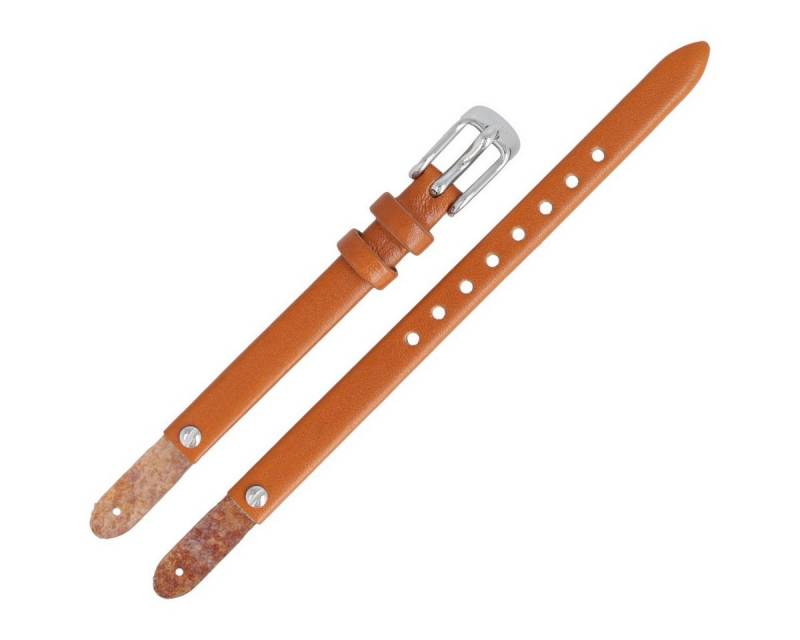 Fossil Uhrenarmband 8mm Leder Braun ES-4025 LB-ES4025 von Fossil