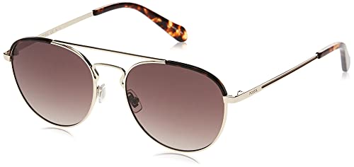 Fossil Unisex Fos 3104/g/s Sunglasses, 3YG/SP Light Gold, 61 von Fossil