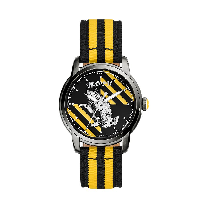 Fossil Unisexuhr Harry Potter Hufflepuff LE1159 Edelstahl von Fossil