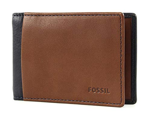 Fossil Ward Money Clip Bifold Navy von Fossil