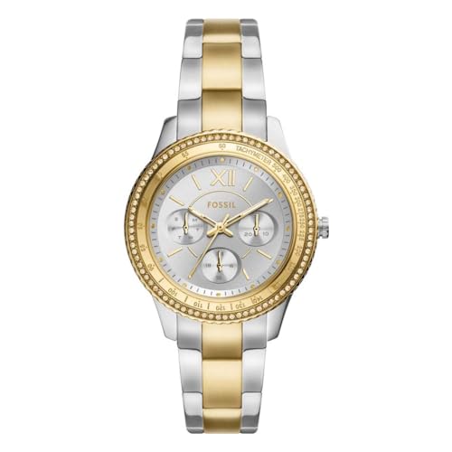 FOSSIL Damenuhr Stella Sport, QuarzMultifunktionswerk, 37mm MultiEdelstahlgehäuse mit Edelstahlarmband, ES5107 FOSSIL Damenuhr Stella Sport, QuarzMultifunktionswerk, 37mm MultiEdelstahlgehäuse mit Edelstahlarmband, ES5107 von Fossil
